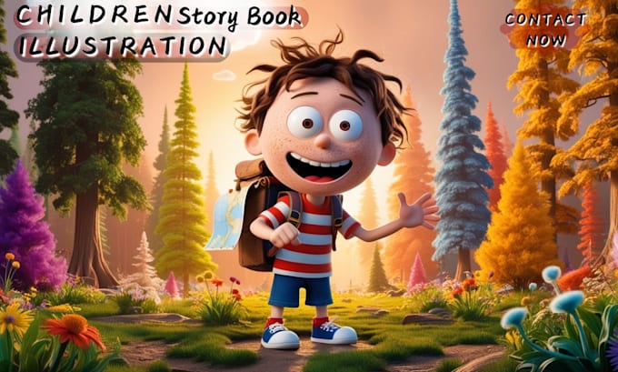 Gig Preview - Children story book illustration children storybook illustration children story