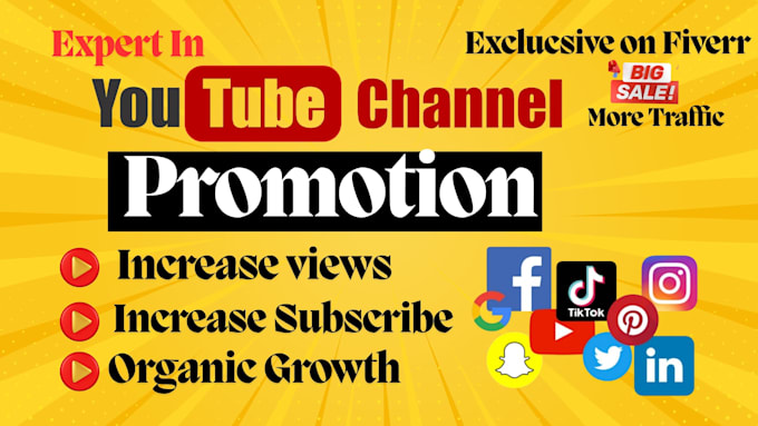 Gig Preview - Buy fast youtube organically subscribe for monetization