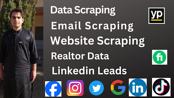 Gig Preview - Do email scraping, web scraping, website data scraping