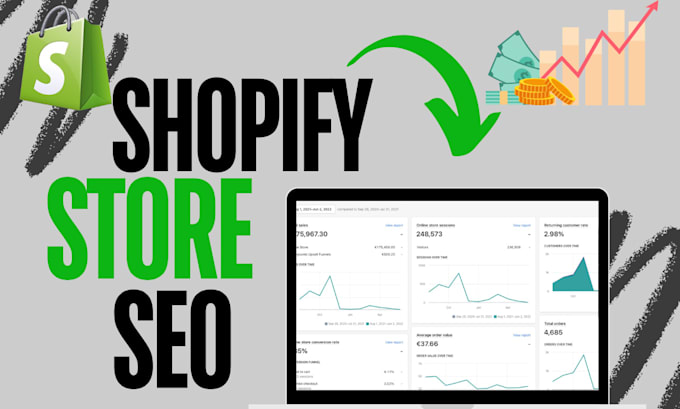 Gig Preview - Shopify wordpress on page off page SEO for top google rankings increase sales