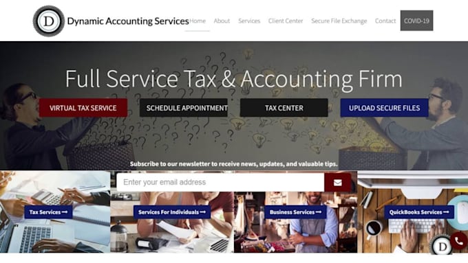 Gig Preview - Design personal finance website, accounting finance website, bookkeeping website