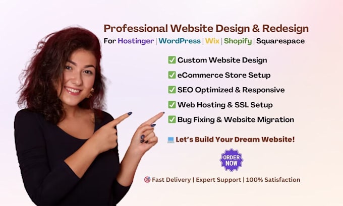 Bestseller - design and redesign your business website on hostinger, wordpress, wix and more