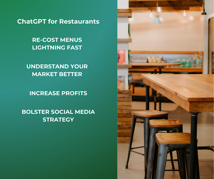 Gig Preview - Improve your restaurant with ai