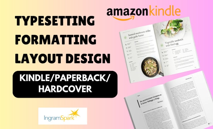 Gig Preview - Do book typesetting layout design book formatting amazon kdp book formatting