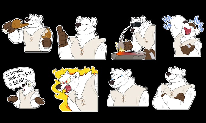 Gig Preview - Draw custom furry telegram stickers nsfw stickers crypto animated stickers