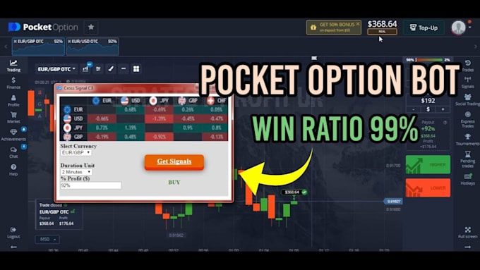 Gig Preview - Develop profitable pocket option bot, quotex iq option bot, forex mexc deriv bot