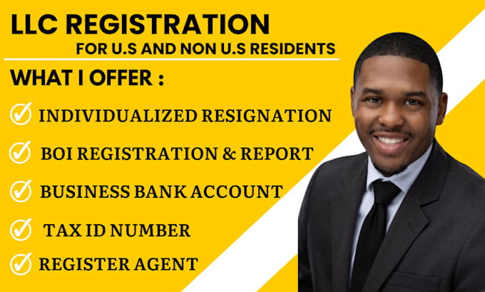 Gig Preview - Do llc registration and obtain business ein number for us and non us residents