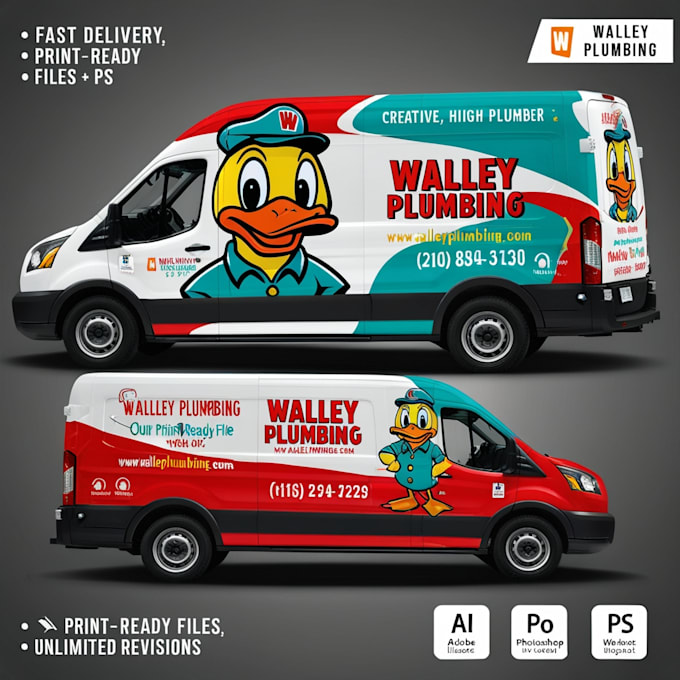 Gig Preview - Do professional, unique car wrap, van wrap, truck, vehicle wrap design