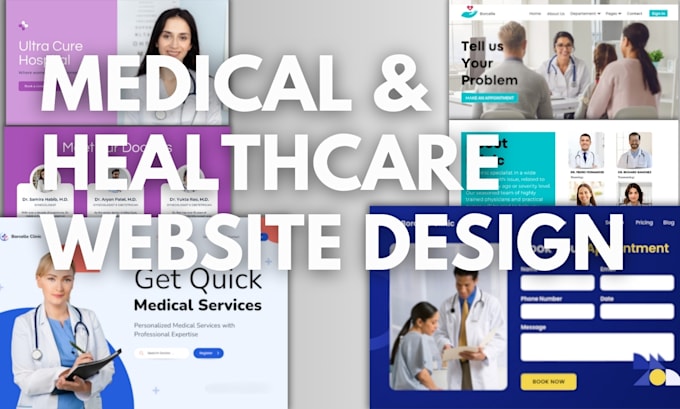 Gig Preview - Design healthcare website medical clinic hospital website squarespace design