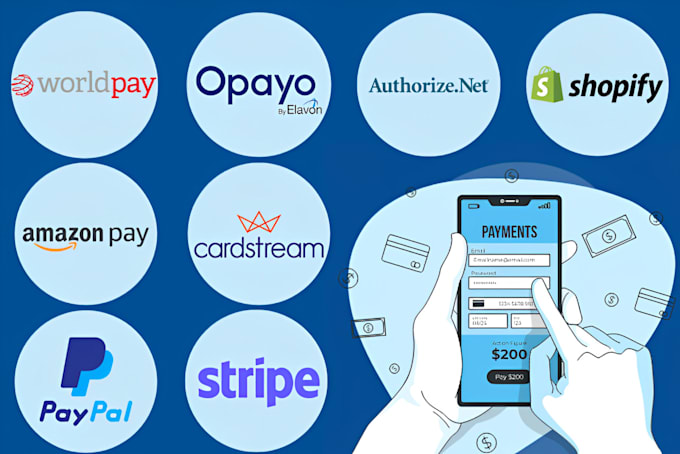 Gig Preview - Do top payment integrate airwallex, wise, paypal, stripe, braintree or plaid