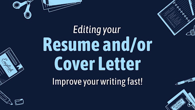 Gig Preview - Edit your resume and cover letter