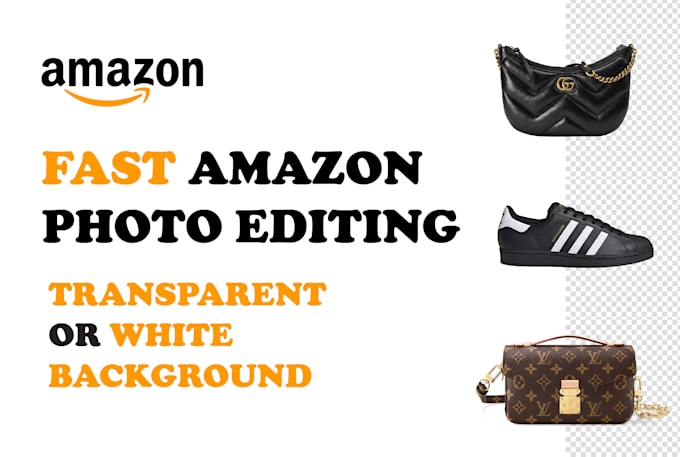 Gig Preview - Do fast amazon photo editing transparent or white background