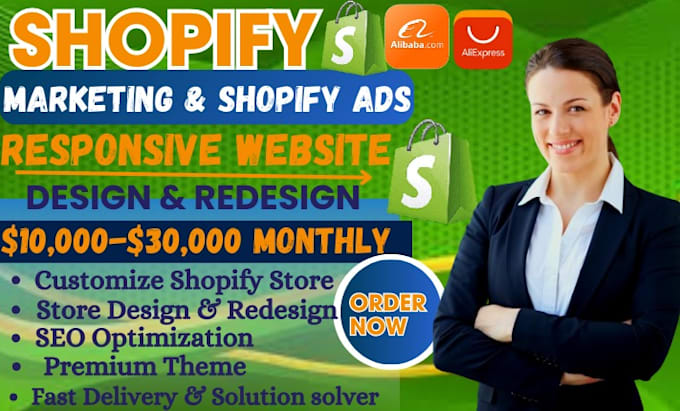 Gig Preview - Boost  shopify sales, complete shopify marketing and tiktok shop