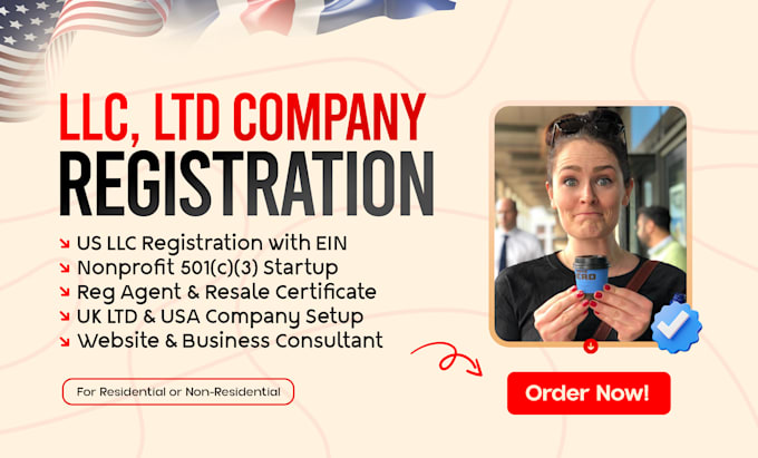 Bestseller - do US llc company registration, nonprofit startups 501c3 with ein uei number rfq