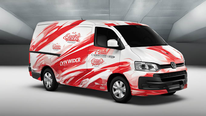 Gig Preview - Create van wrap design, car wrap design, truck wrap design