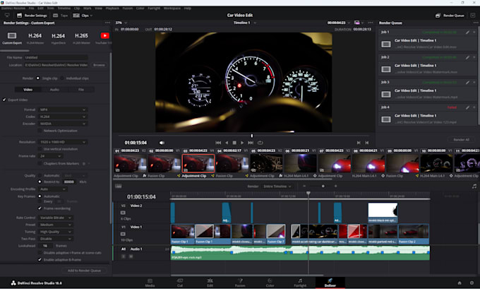 Gig Preview - Edit car videos and reels professionally