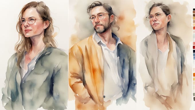 Bestseller - draw your portrait in a watercolor