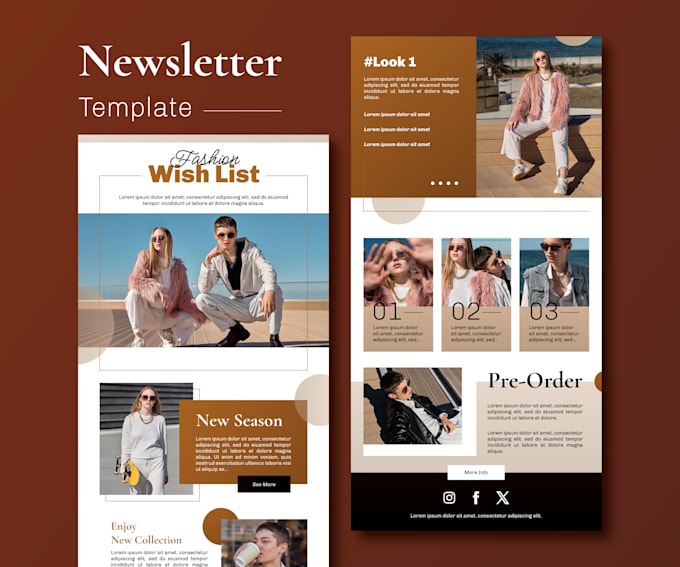 Bestseller - design editable, mailchimp email template