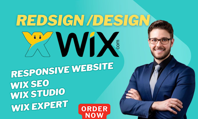 Gig Preview - Do wix website design or redesign wix website or wix studio website expert