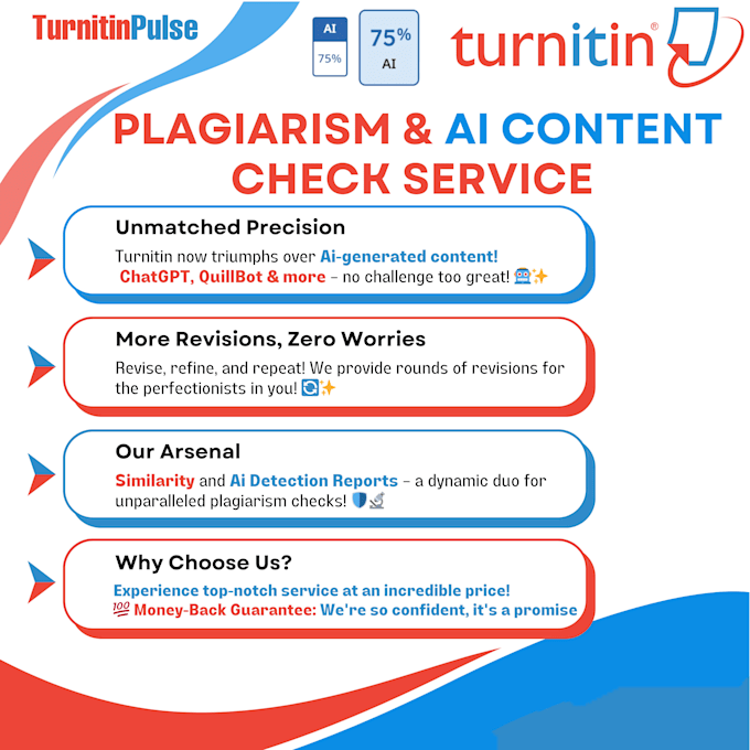 Gig Preview - Do instant plagiarism and ai generated content check