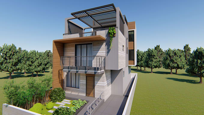 Gig Preview - Do professional architectural design and 3d rendering services