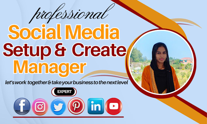 Gig Preview - Social media account creation and setup for your business