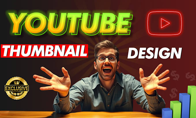 Gig Preview - Design eye catching and attractive youtube thumbnails