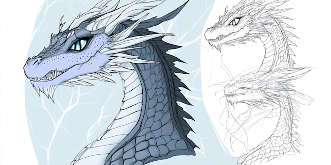 Gig Preview - Draw a dragons and monsters, creatures