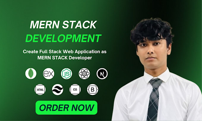 Gig Preview - Create full stack web application as mern stack developer with custom features