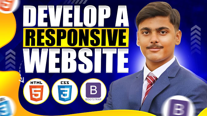 Gig Preview - Develop a responsive website using HTML5 css3 and bootstrap