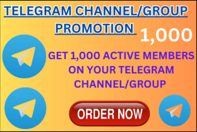 Gig Preview - Promote your telegram channel and group organically for you