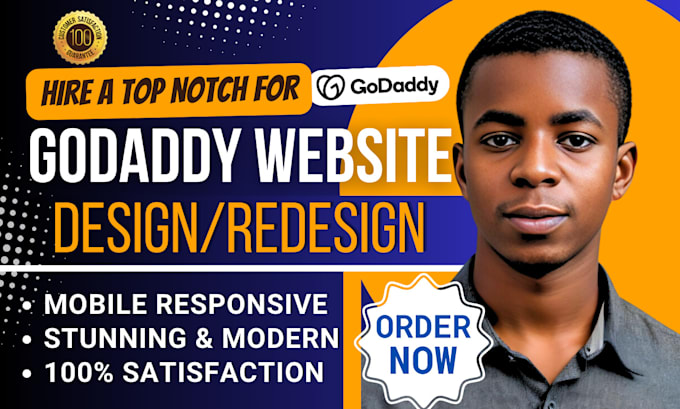 Gig Preview - Develop godaddy website design godaddy website redesign godaddy website design