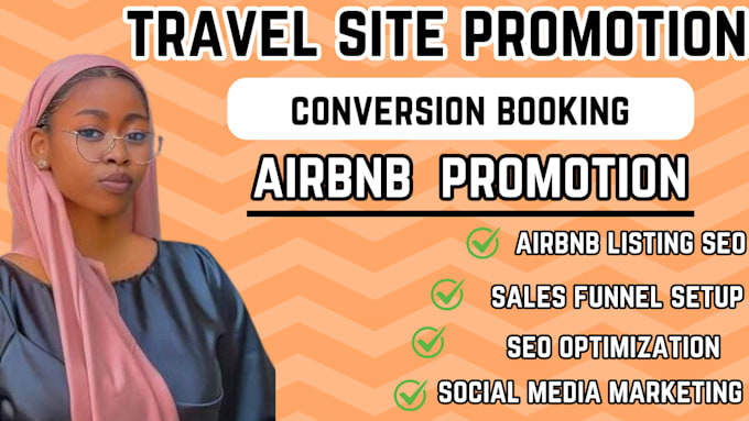 Gig Preview - Do travel site promotion boost airbnb listing with solo ads airbnb promotion