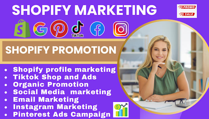 Gig Preview - Shopify facebook ads instagram marketing tiktok shop for shopify marketing sales