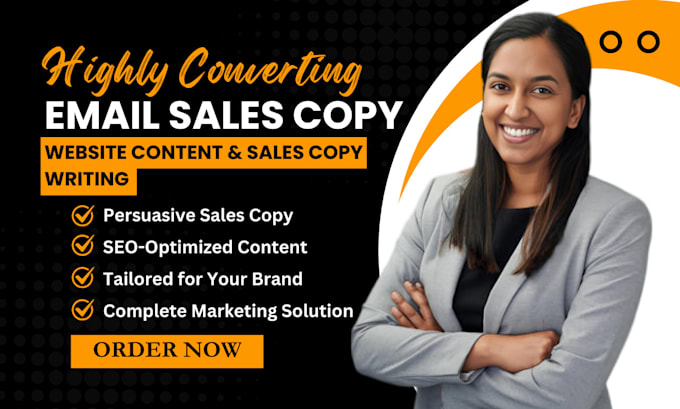 Gig Preview - Create email copy, seo website content, sales copywriting to boost your sales