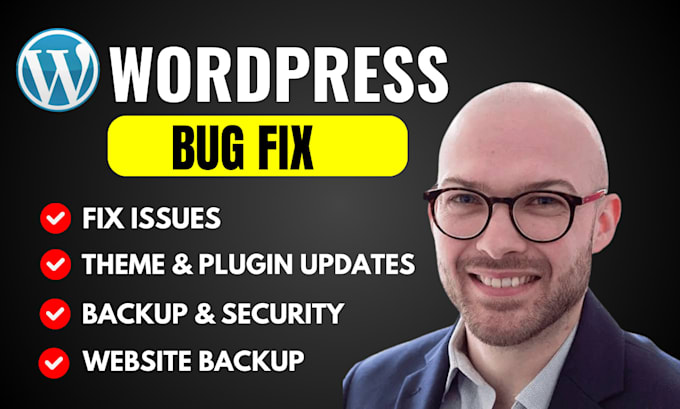 Bestseller - fix wordpress issues fix wordpress errors fix wordpress bug