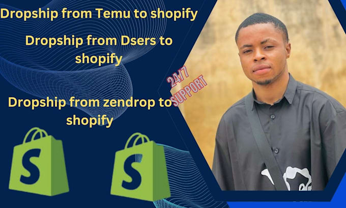 Gig Preview - Create dropshipping website dropship from temu,dsers,spocket,supliful to shopify