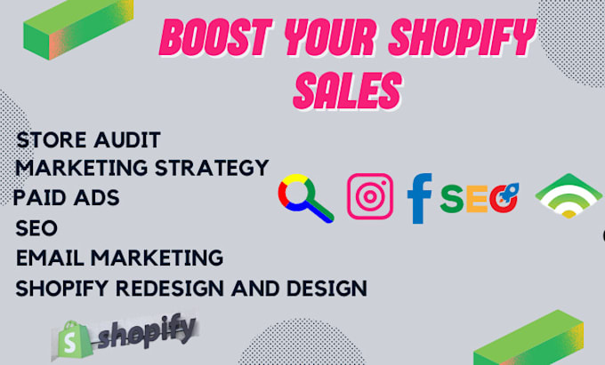 Gig Preview - Boost shopify sales with shopify marketing, shopify promotion