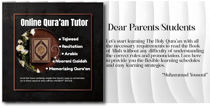 Gig Preview - Work as online quraan tutor along with tajweed