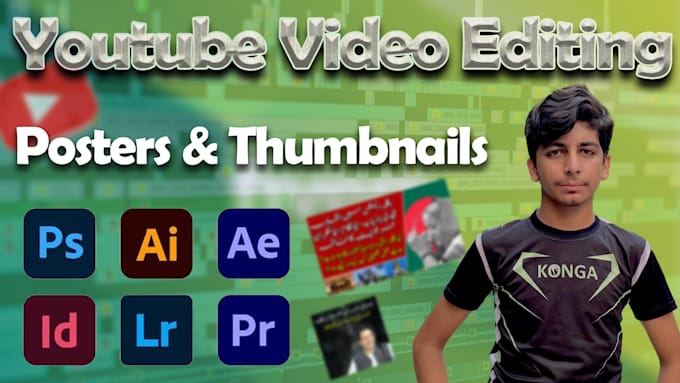 Bestseller - edit youtube videos and create high quality thumbnals