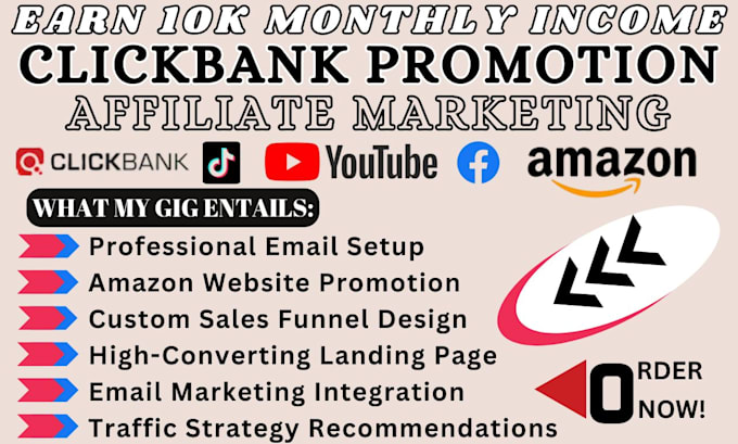 Gig Preview - Do autopilot amazon affiliate website clickbank affiliate marketing sales funnel