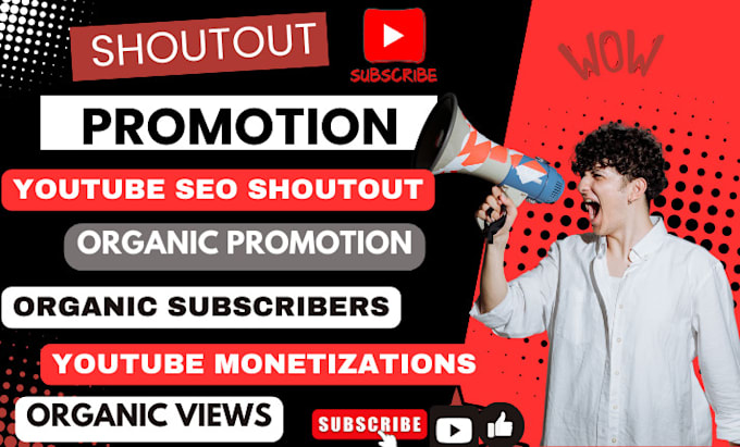 Bestseller - shoutout youtube video promotion to 5m active subscribers, monetisation, channel