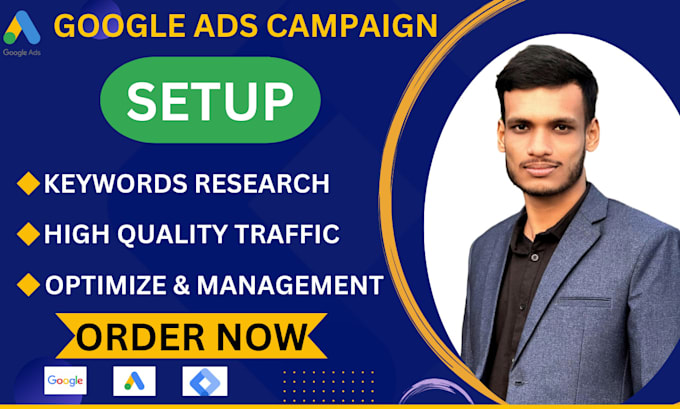 Gig Preview - Setup and optimize your google search ads ppc campaign