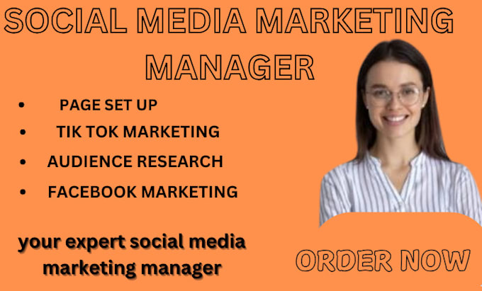 Gig Preview - Be your pro social media marketing manager instagram content creator