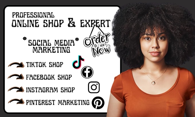 Gig Preview - Setup tiktok shop tiktok dropshipping ads pinterest marketing facebook shop