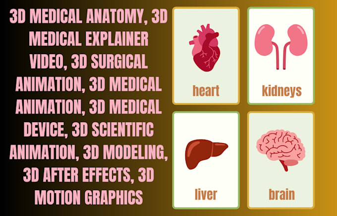 Gig Preview - Create 3d medical explainer video, 3d medical animation, 3d medical anatomy, 3d