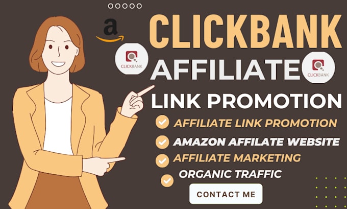 Gig Preview - Do clickbank affiliate link promotion, amazon affiliate website, affiliate