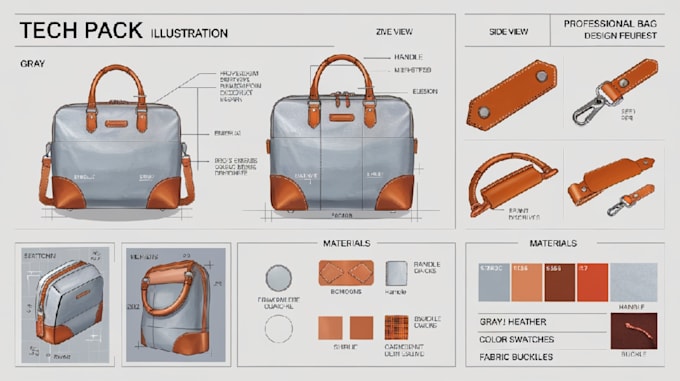 Gig Preview - Design fashion handbag, duffle, tote,bag designer and accessories