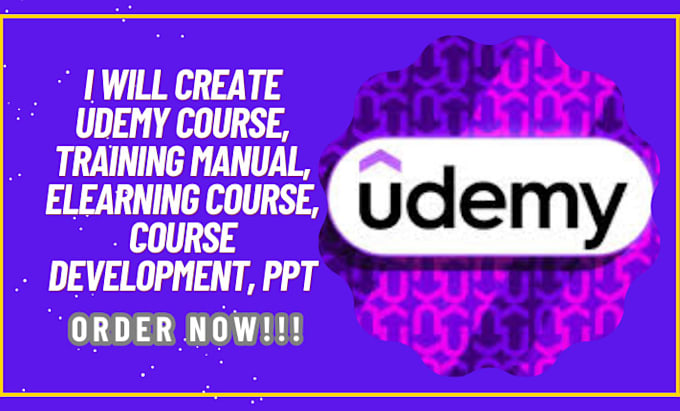 Gig Preview - Create udemy course, training manual, elearning course, course development, PPT