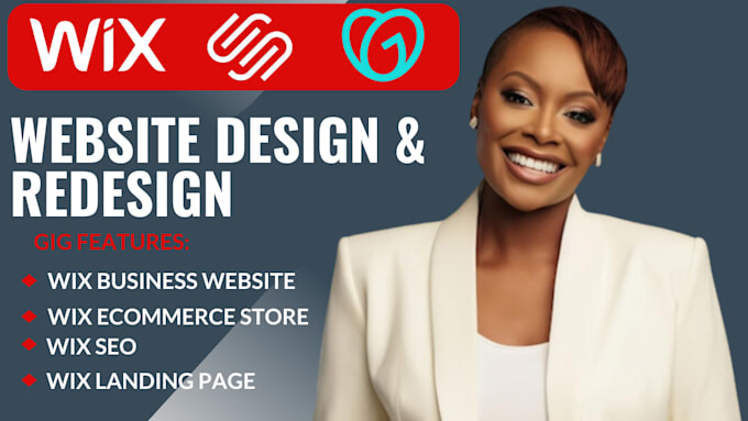 Gig Preview - Build wix website design redesign wix ecommerce business website  wix store